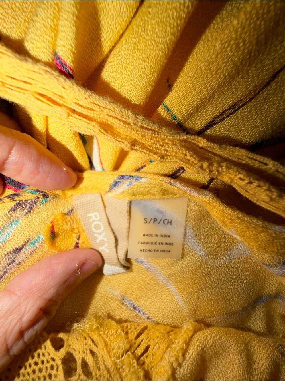 Roxy Yellow Floral Maxi Dress - Small - Picture 7 of 8